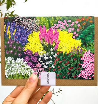 Botanical Flower Garden Art Card, 3 of 3