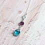 Three Generations Birthstone Necklace, thumbnail 5 of 12