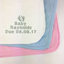 Personalised Embroidered Baby Shower Blanket Gift, thumbnail 1 of 5