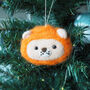 Cute Lion Christmas Tree Decoration, thumbnail 1 of 2