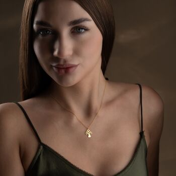 Sterling Silver Mushroom Necklace, 8 of 9