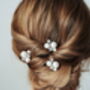Star And Moon Swarovski Pearl Hairpins Astra, thumbnail 3 of 9