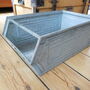Vintage Galvanised Metal Stacking Crate, thumbnail 2 of 4