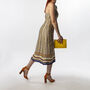 Yellow Glossy Patent Leather Clutch Handbag, thumbnail 3 of 10