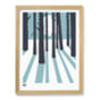 'In The Woods' Art Print In Coastal Blue, thumbnail 5 of 6