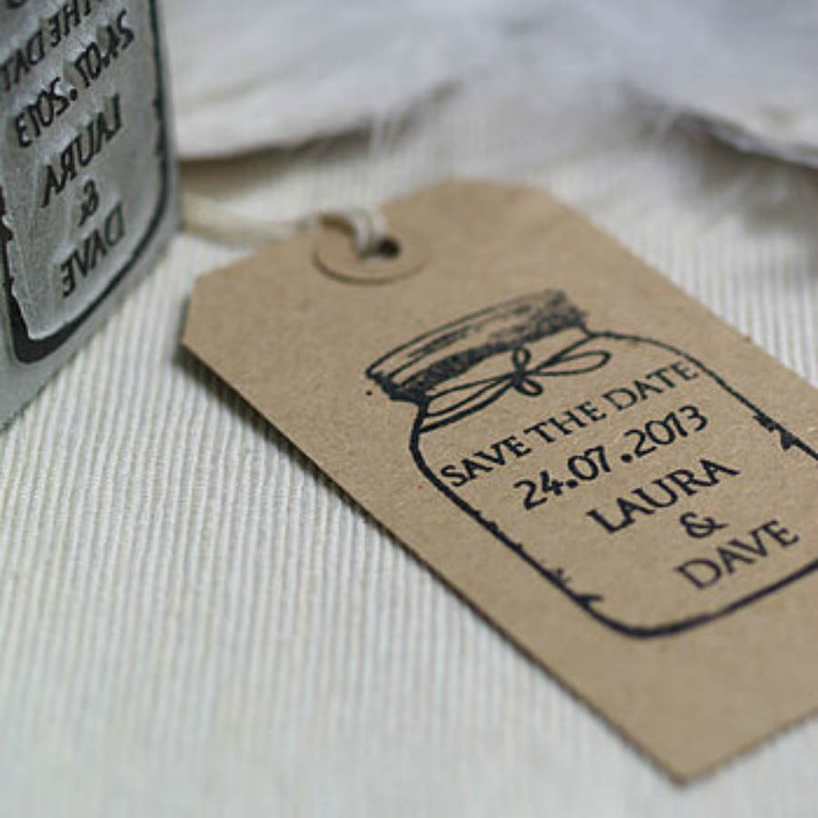 save the date rubber stamp by pretty rubber stamps | notonthehighstreet.com
