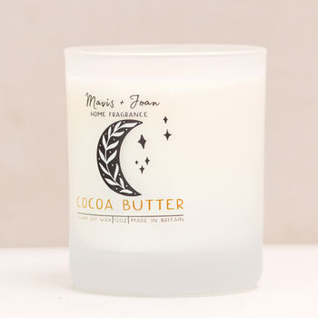 Cocoa Butter Scented Soy Wax Candle In Glass Jar, 3 of 4