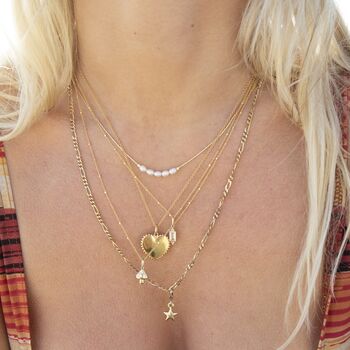 18ct Gold Plated Pearl Bead Necklace, 2 of 4