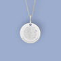 Personalised Scattered Sunflower Necklace In Silver, thumbnail 1 of 12