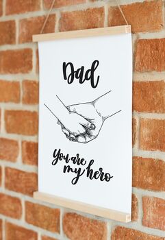 Dad, You Are My Hero Print Father's Day, 4 of 4