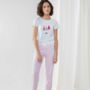 Pink Personalised Christmas Pyjamas, thumbnail 1 of 3