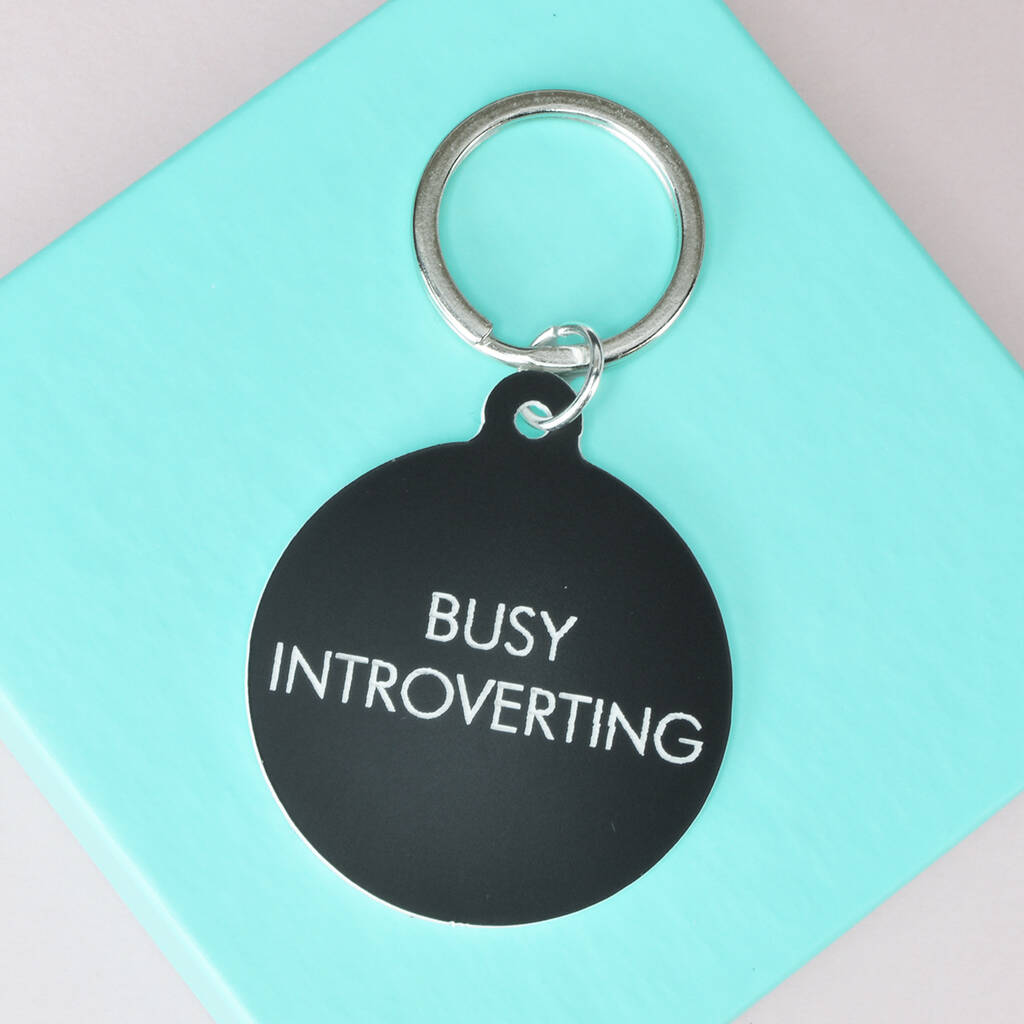 Image of Busy Introverting Keytag