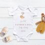 First Father's Day Baby Bodysuit Bear, thumbnail 3 of 3
