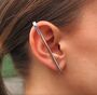 Sterling Silver Bar Ear Cuff Stud Earring, thumbnail 1 of 7