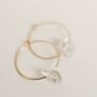 Thea Handmade Quartz Hoop Earrings, thumbnail 1 of 4