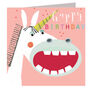 Laser Cut Unicorn Birthday Card, thumbnail 2 of 5