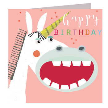 Laser Cut Unicorn Birthday Card, 2 of 5