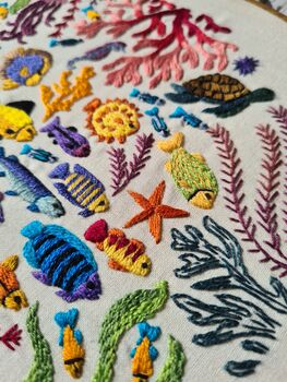 Ocean Wonders, Hand Embroidery Kit, 7 of 12