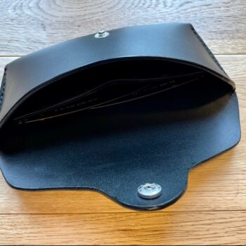 Personalised Black Leather Glasses Case, 9 of 11