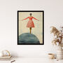 Life Is A Tightrope Modern Vintage Style Wall Art Print, thumbnail 4 of 6