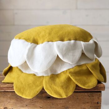 Linen Flower Cushion Home Decor Pillows, 12 of 12