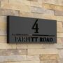 Personalised House Sign With Parallel Line, thumbnail 2 of 9