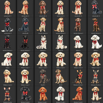 Personalised Dogs First Christmas Keepsake Mug Multiple Breeds, 4 of 10