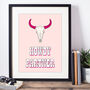 Howdy Partner Country And Western Art Print, thumbnail 1 of 4