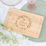 Personalised Wreath Chopping Board Gift For The Home, thumbnail 1 of 3