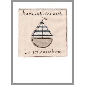 Personalised Sailing Boat Leaving / Retirement Card, 12 of 12