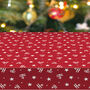 Christmas Red Table Cloth For Holiday Gatherings Ho Stars, thumbnail 1 of 5