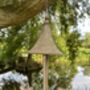 Hanging Bird Feeder In Aged Finish, thumbnail 3 of 7