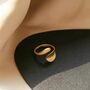 Adjustable Simple Stacking Gold Plated Open Wave Ring, thumbnail 4 of 7