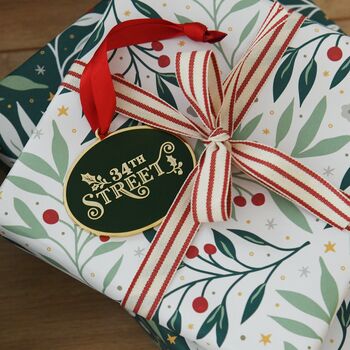 Meredith White Christmas Foliage Wrapping Paper, 5 of 7