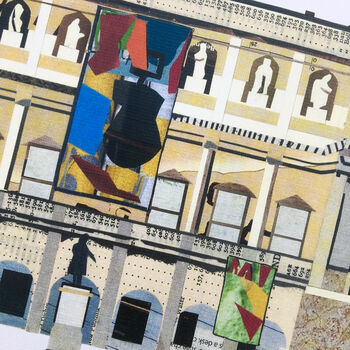 'Royal Academy, London' Recycled Paper Collage Print, 4 of 4