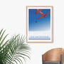 Go Skydiving Travel Poster Art Print, thumbnail 4 of 8