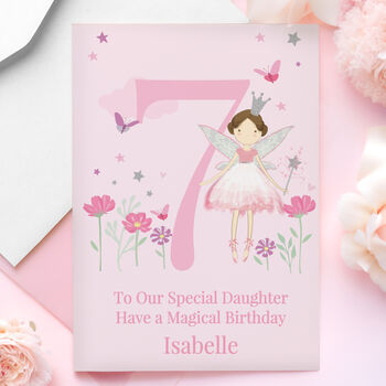 Personalised Fairy Princess Birthday Card, 4 of 6