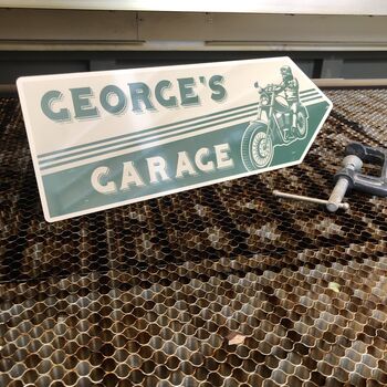 Vintage Style Motorcycle Garage Sign, 3 of 5