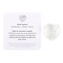 You Rock Clear Quartz Crystal Heart In A Bag, thumbnail 3 of 3