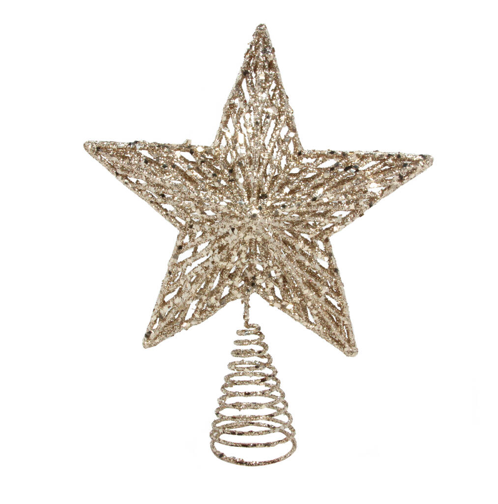 Glitter Star Christmas Tree Topper