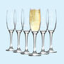 Personalised Wedding Name Champagne Flute Glass, thumbnail 1 of 4