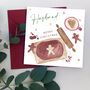 Personalised Husband Gingerbread Man Christmas Card, thumbnail 1 of 3