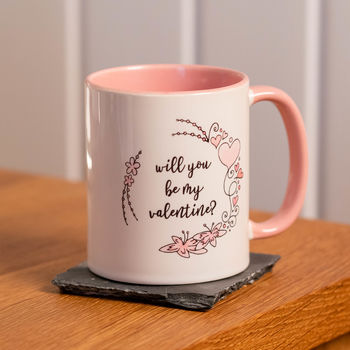 Personalised Pink Valentines Mug, 6 of 8