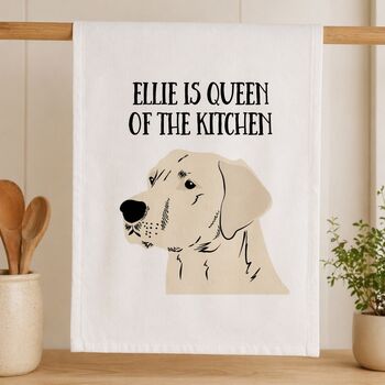 Personalised Dog Tea Towel, 2 of 12
