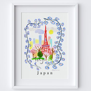 Tokyo Tower, Japan, Asia Landmark Travel Print, 4 of 4