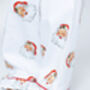 Personalised Matching Christmas Santa Print Pyjama For Mum And Child, thumbnail 8 of 12