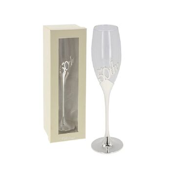 50th Birthday Champagne Flute – Elegant Gift In Presentation Box, 7 of 7