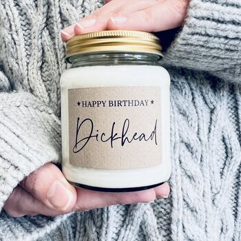 Happy Birthday Dickhead, Funny Birthday Candle Gift, 2 of 8