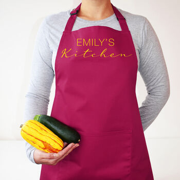 Personalised Name Apron: Perfect Gift For Her Kitchen, 5 of 12