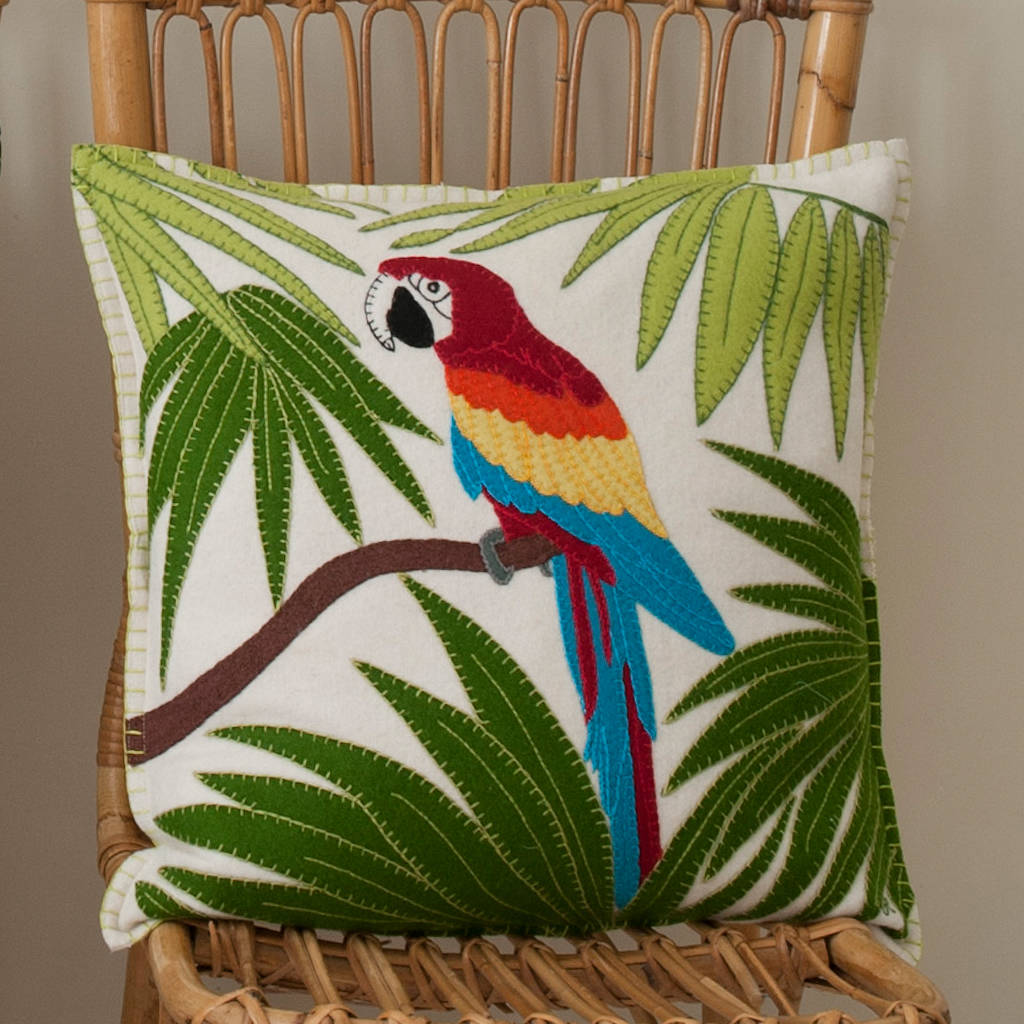 Parrot Cushion, 1 of 5